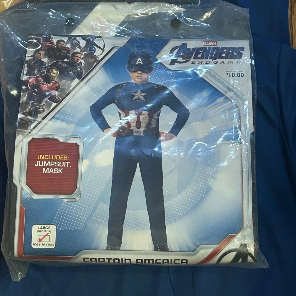 Avengers Captain America Boys Halloween Costume Size Large 12-14